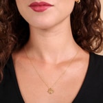 Anhänger 750/18 K Gelbgold Schmetterling mit Diamanten 0.02 ct - AN-73697-GG