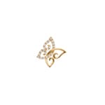 Anhänger 750/18 K Gelbgold Schmetterling mit Diamanten 0.07 ct - AN-73695-GG