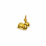 Pendentif or jaune 750/18 ct, Escargot