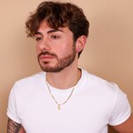 Anhänger 750/18 K Gelbgold Schutzengel - AME1024