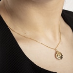 Pendentif or jaune 750/18 ct Soleil - 1156.07579/0001