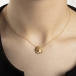 Pendentif or jaune 750/18 ct Soleil - 1156.08135/0001