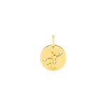 Pendentif or jaune 750/18 ct Signe du zodiaque vierge - Version espagnole - E3.7262.0