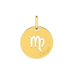 Pendentif or jaune 750/18 ct, Signe du zodiaque Vierge - 73237