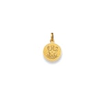 Pendant 750/18 K Yellow Gold, Astrological sign of Aquarius