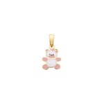 Anhänger 750/18 K Gelbgold, Teddybär