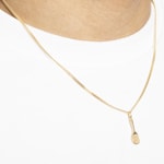 Anhänger 750/18 K Gelbgold, Tennisschläger - 1156.08519/0002