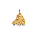 Pendentif or jaune 750/18 ct, Tracteur