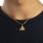 Pendant 750/18 K Yellow Gold Tractor - 1156.07230/0004