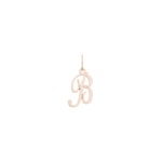 Pendentif or rosé 750/18 ct, Lettre B