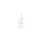 Pendentif or rosé 750/18 ct, Lettre E