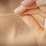 Pendant 750/18 K Roségold Letter J - 2930JR