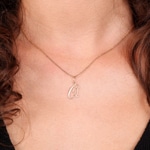 Pendentif or rosé 750/18 ct Lettre Q - 2930QR