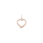 Pendant 750/18 K Rose Gold Heart 14x14mm