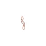 Pendant 750/18 K Rose Gold with Diamonds 0.06 ct