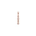 Anhänger 750/18 K Roségold mit Diamanten 0.06 ct H/si