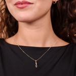 Pendentif or rosé 750/18 ct avec diamants 0.09 ct H/si - AN-73413-RG