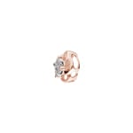 Pendant 750/18 K Rose Gold Flower with Diamonds 0.10 ct H/si - AN-46983-RG