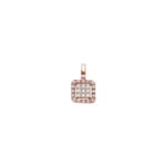Anhänger 750/18 K Roségold mit Diamanten 0.12 ct H/si