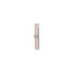 Anhänger 750/18 K Roségold mit Diamanten 0.12 ct H/si