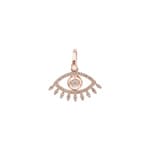 Anhänger 750/18 K Roségold mit Diamanten 0.13 ct H/si, Evil Eye