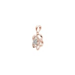 Pendant 750/18 K Rose Gold with Diamonds 0.15 ct H/si, Flower - AN-60813-RG