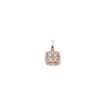 Anhänger 750/18 K Roségold mit Diamanten 0.18 ct H/si