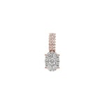 Anhänger 750/18 K Roségold mit Diamanten 0.21 ct H/si