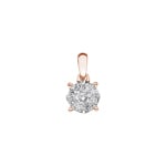 Pendentif or gris 750/18 ct avec diamants 0.25 ct H/si