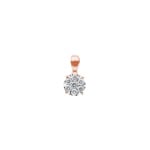 Anhänger 750/18 K Roségold mit Diamanten 0.25 ct H/si