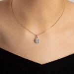 Pendentif or rosé 750/18 ct avec diamants 0.75 ct H/si by CHRISTIAN - AN-69233-RG