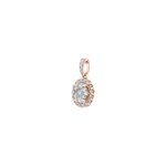 Pendentif or rosé 750/18 ct avec diamants 0.75 ct H/si by CHRISTIAN - AN-69233-RG