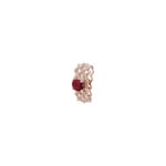 Anhänger 750/18 K Roségold mit Rubin & Diamanten 0.08 ct H/si - AN-46723-RUB-RG