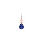 Anhänger 750/18 K Roségold mit Saphir & Diamanten 0.04 ct