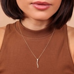 Anhänger 750/18 K Roségold Schlange mit Diamanten 0.06 ct H/si - AN-73460-RG