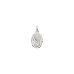 Pendentif or gris 750/18 ct 12x16mm, Vierge