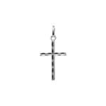 Pendant 750/18 K White Gold 12x18mm, Cross
