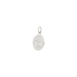 Pendant 750/18 K White Gold 15mm, Guardian Angel - 7415G
