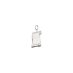 Pendant 750/18 K White Gold Parchment 16x15mm - 2916.4G
