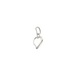 Pendant 750/18 K White Gold 9x10mm, Heart - 2816G