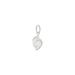 Pendentif or gris 750/18 ct Pieds de bébé - 645801WG