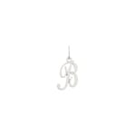 Pendant 750/18 K White Gold, Letter B