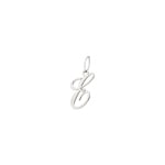 Pendentif or gris 750/18 ct, Lettre E - 2930EG