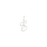 Pendentif or gris 750/18 ct, Lettre E