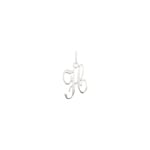 Pendant 750/18 K White Gold, Letter H