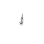 Pendentif or gris 750/18 ct, Lettre J