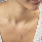 Pendant 750/18 K White Gold Letter J - 2930JG