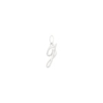 Pendant 750/18 K White Gold Letter J - 2930JG