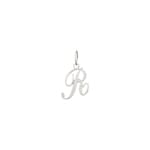 Pendentif or gris 750/18 ct, Lettre R