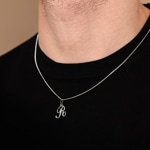 Anhänger 750/18 K Weissgold, Buchstabe R - 2930RG